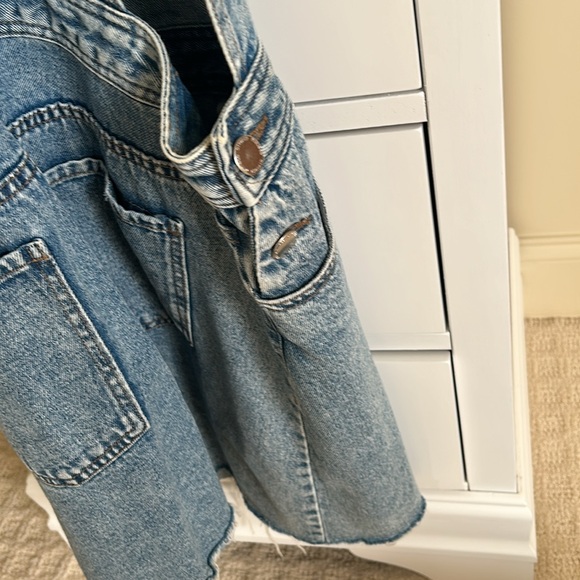 H&M Light Wash Denim Shortall Dress - Picture 5 of 6